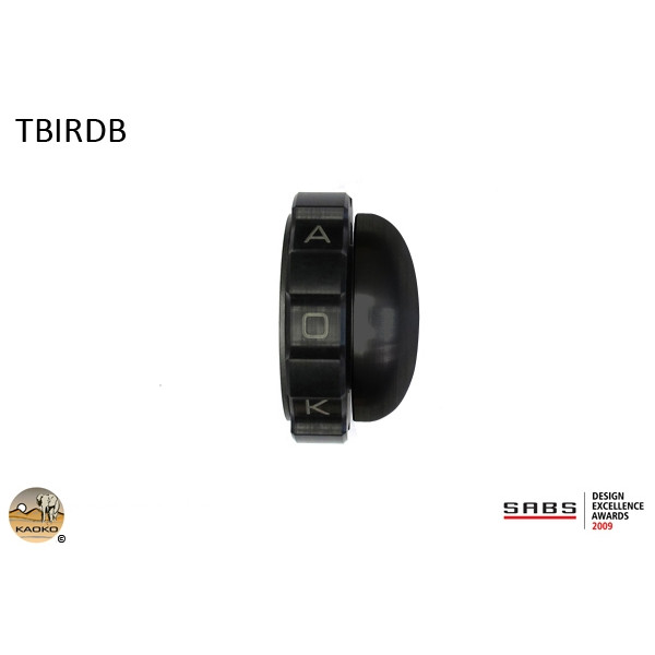 Kaoko Kaoko Throttle Stabilizer for the Triumph Thunderbird Storm 1600 (-2010) : With Black OEM End Weights